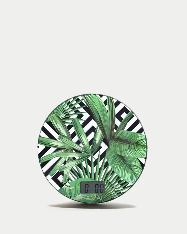 Framar Plant Scale Color Scale Glass Top Leaf Pattern