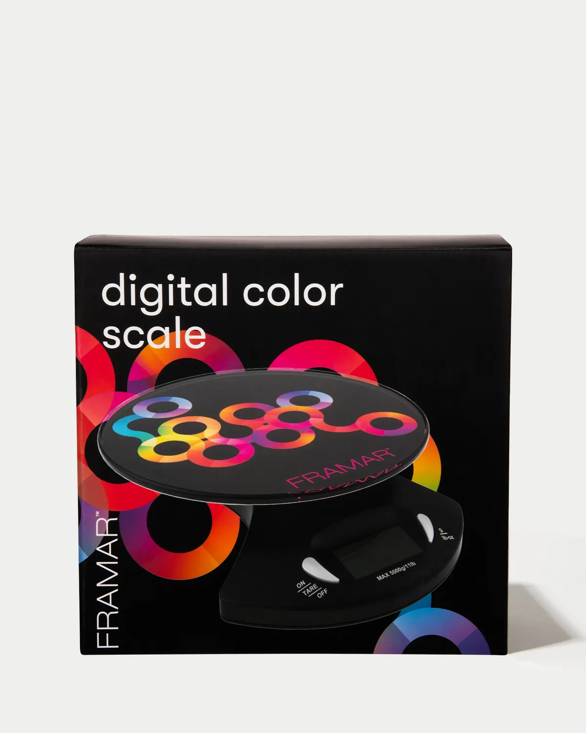 Framar Digital Color Scale Glass Top Black