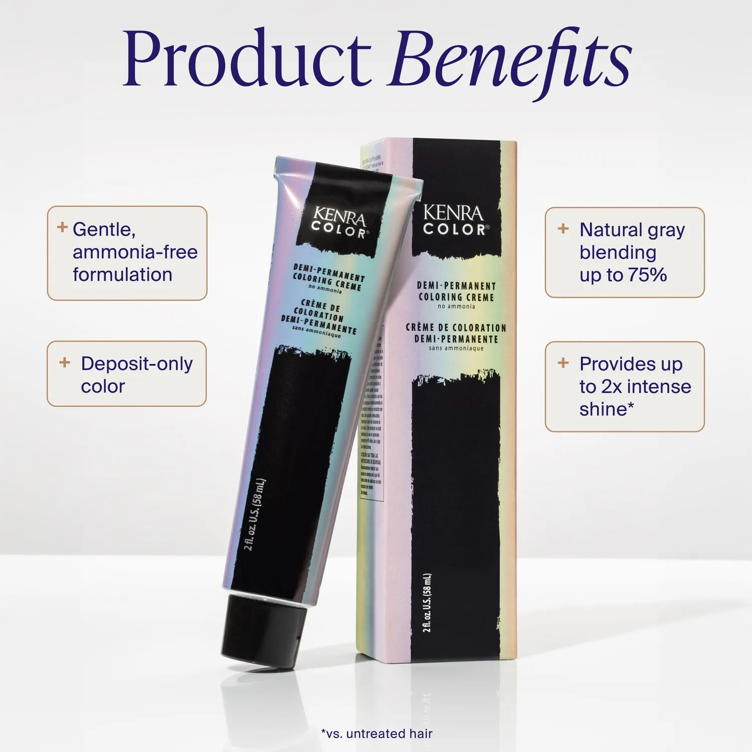 Kenra Professional Diamond Frost Demi-Permanent Color 2 oz Cool Glaze