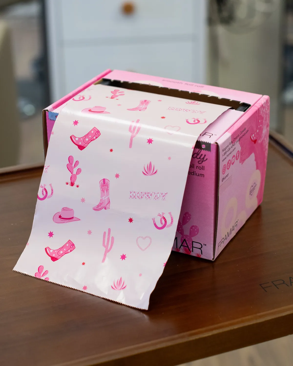 Framar Howdy Large Smooth Roll Hair Foil 1600ft Pink