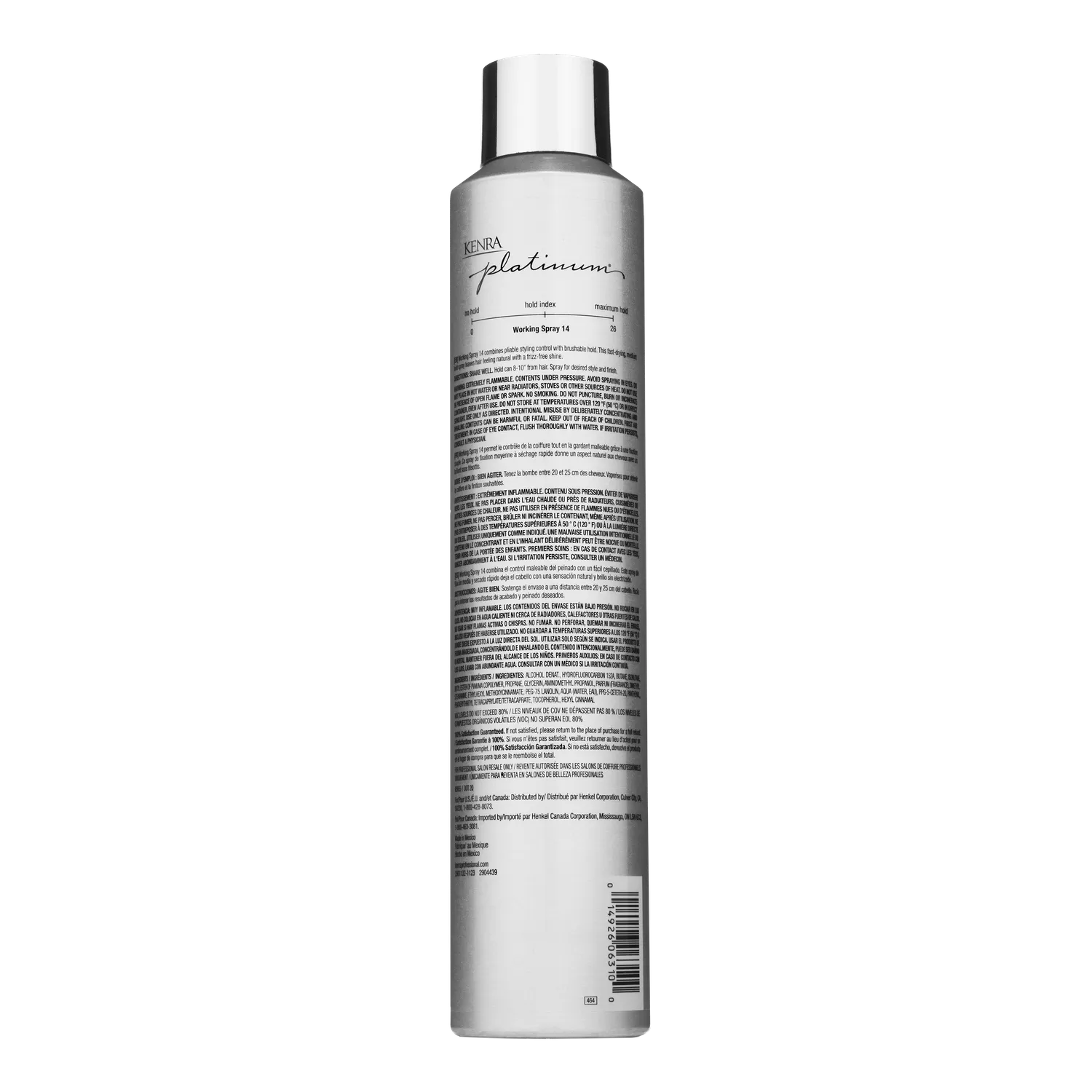 Kenra Platinum Working Spray 14 Hairspray Flexible Hold