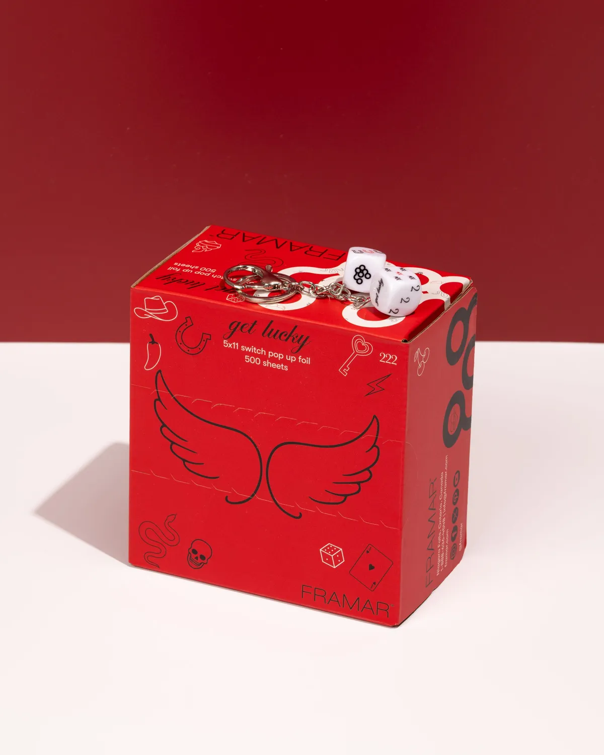 Framar Get Lucky Keychain Dice