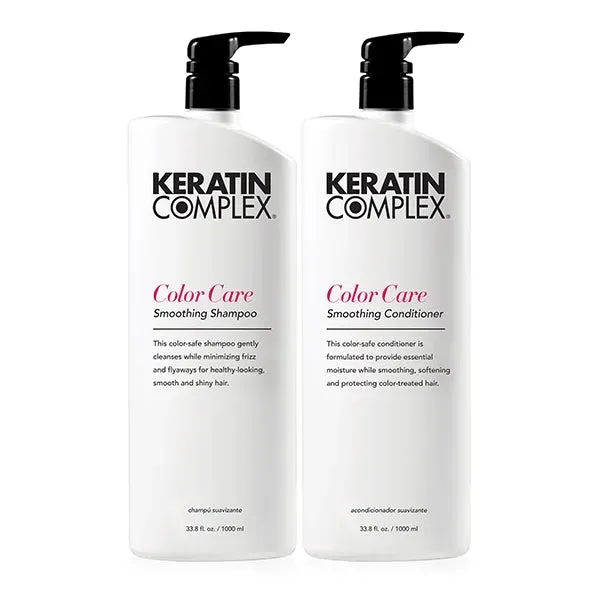 Keratin Complex Color Care Smoothing Shampoo Conditioner Set