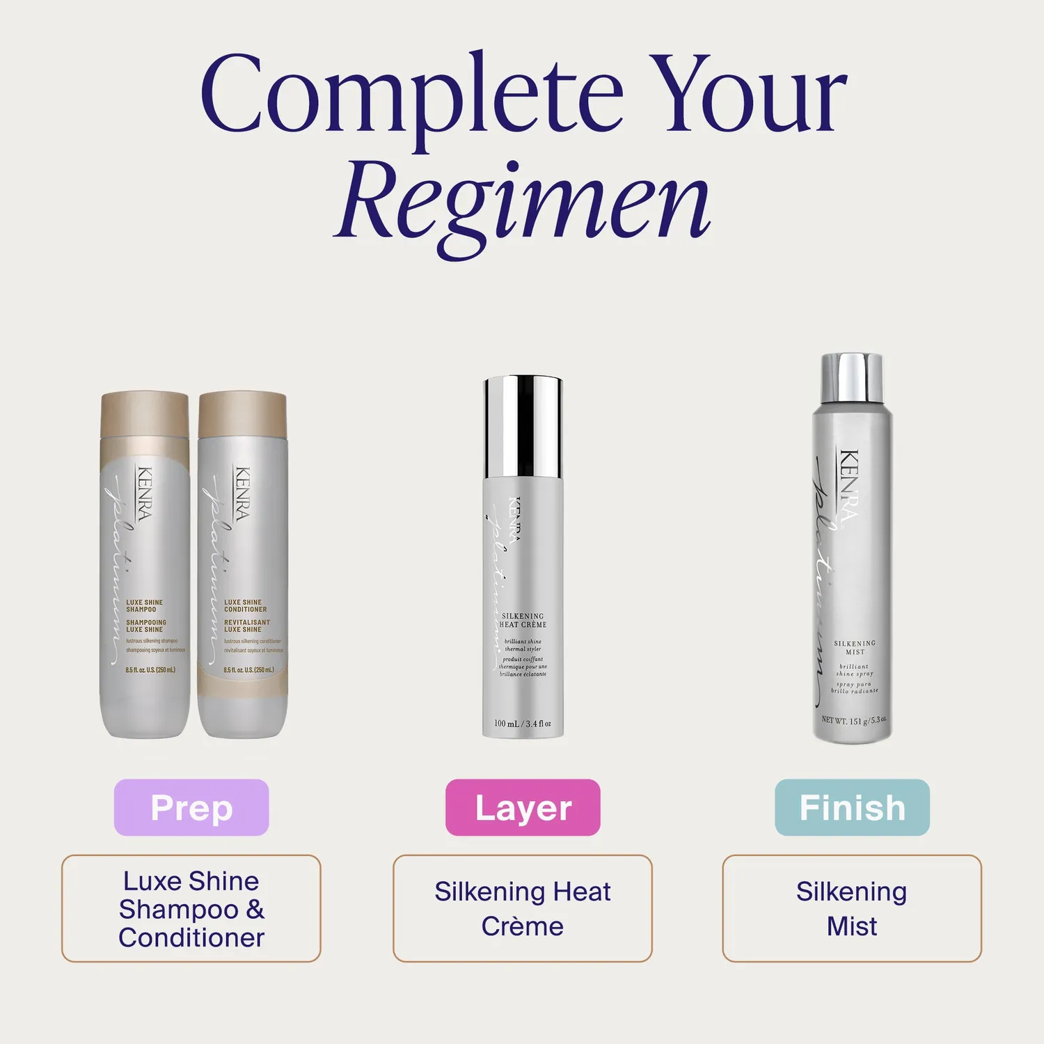 Kenra Platinum Silkening Mist Shine Spray Smoothing Finish