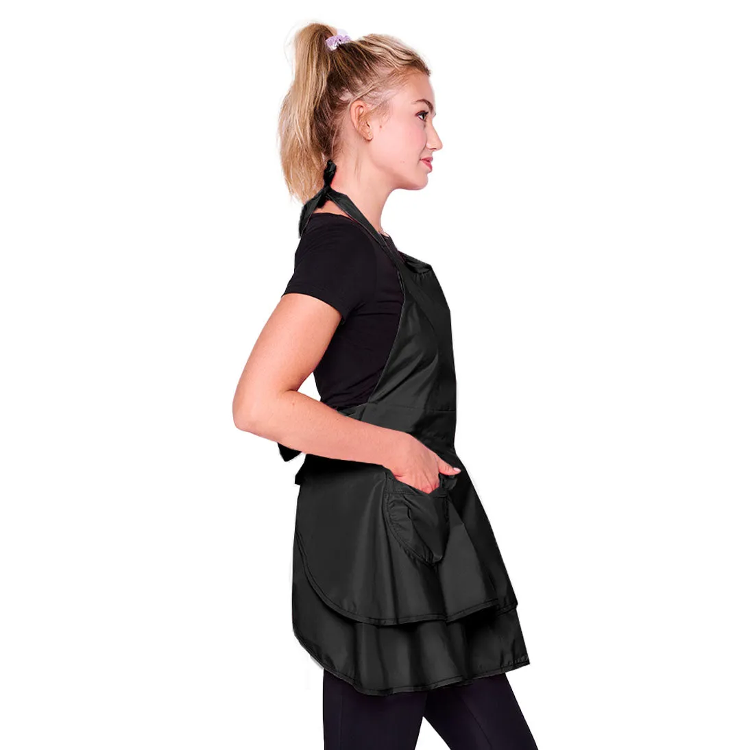 Betty Dain Noir Chic Bleach Proof Stylist Apron Polyester