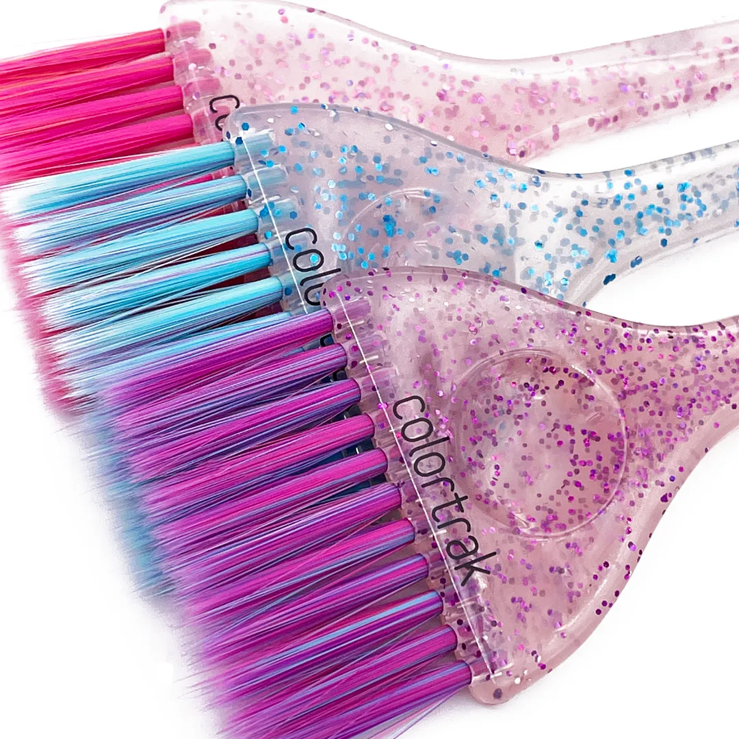 Colours by Colortrak Ultra Color Brushes 3 Pack Feather Bristle