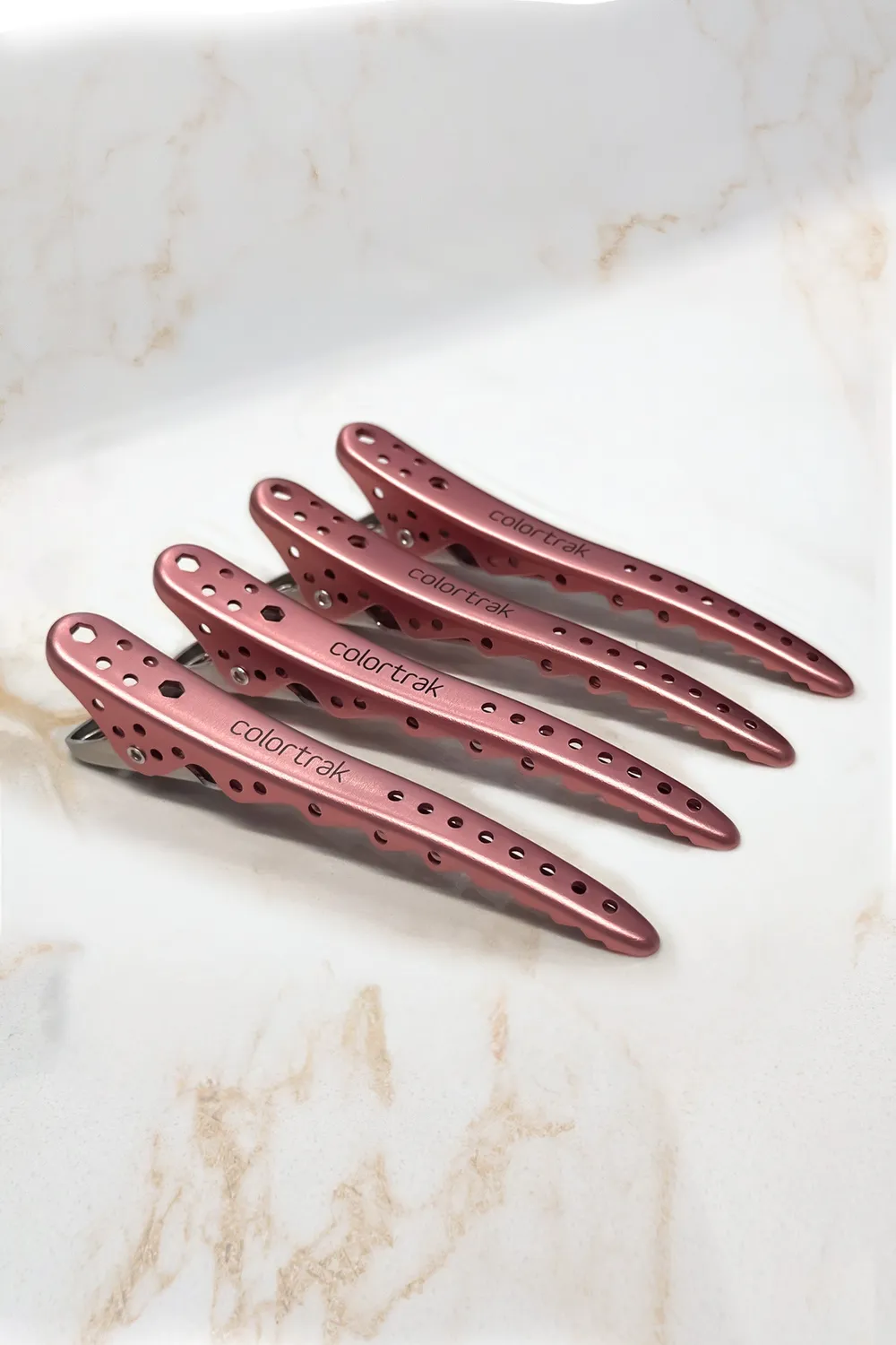 Colortrak Rose Gold Sectioning Clips Non-Slip Hold
