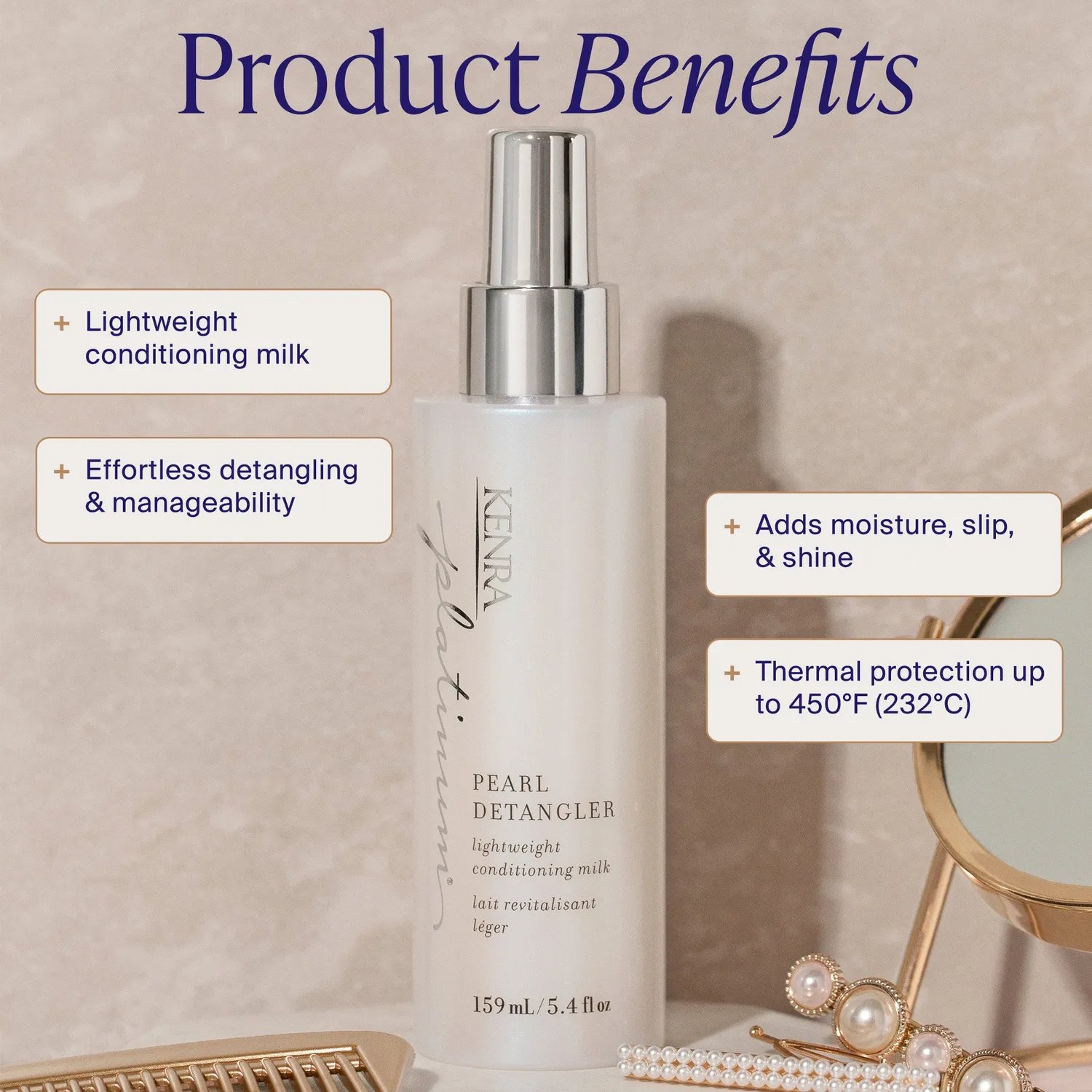 Kenra Professional Platinum Pearl Detangler Spray Shine