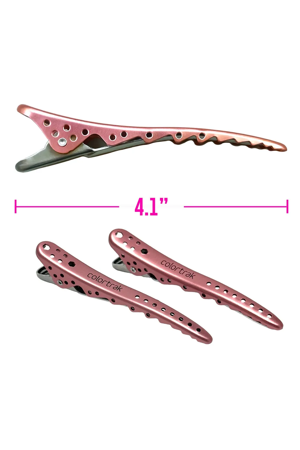 Colortrak Rose Gold Sectioning Clips Non-Slip Hold