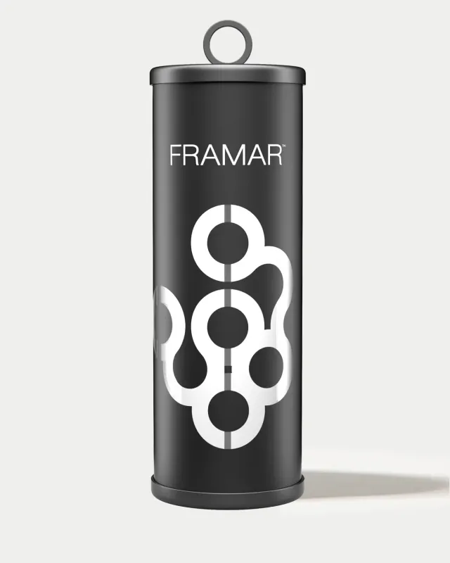 Framar Disinfectant Jar Polished Glass with Grip