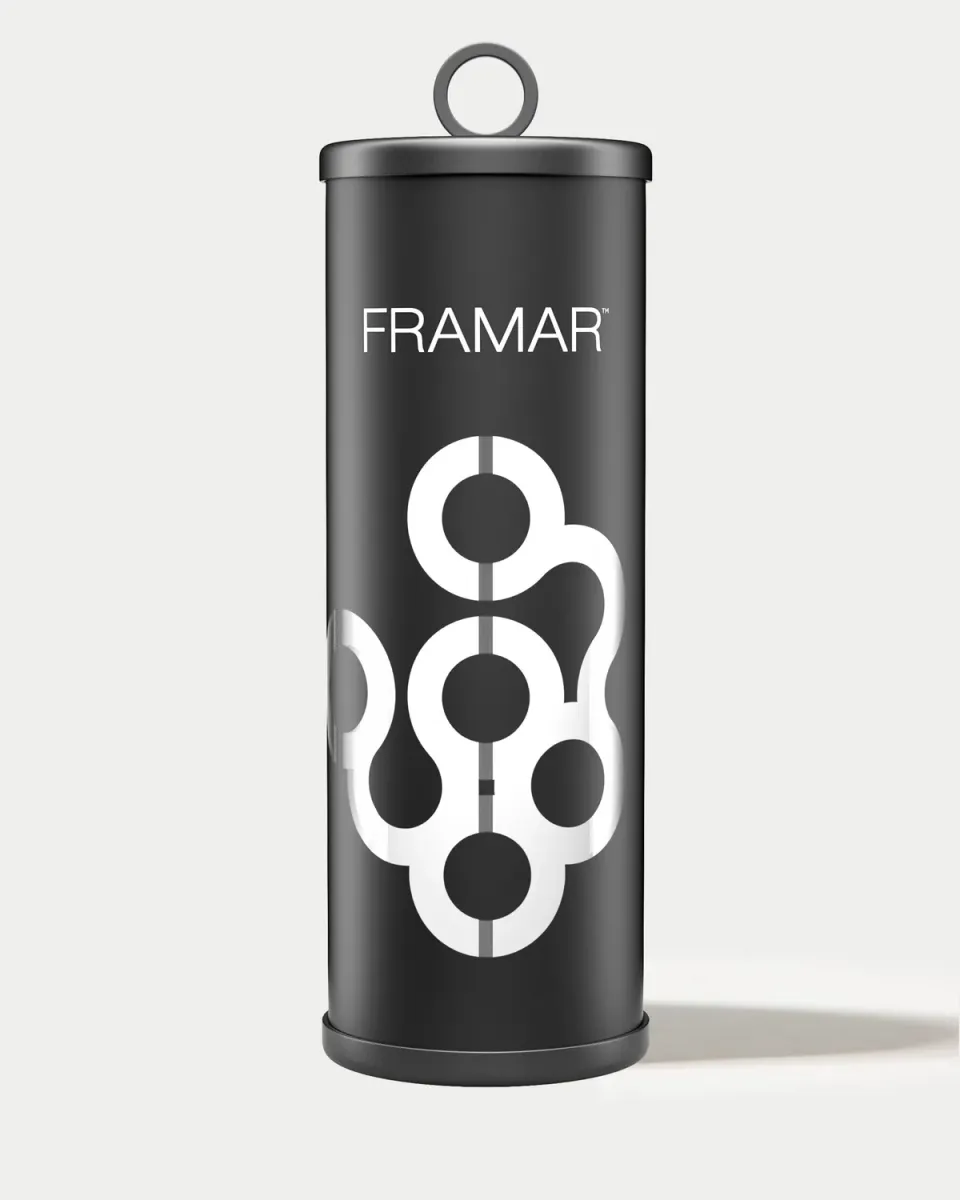 Framar Disinfectant Jar Polished Glass with Grip