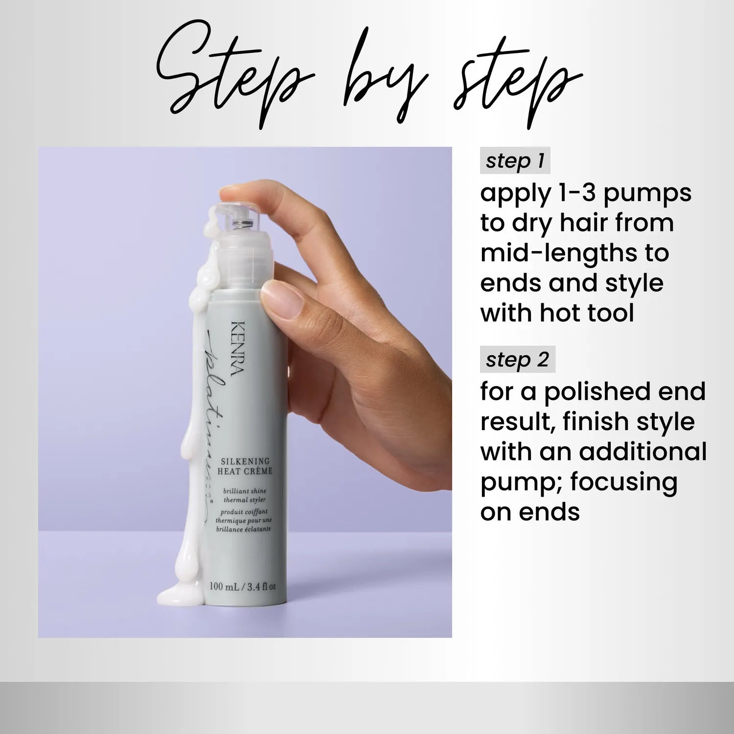 Kenra Platinum Silkening Heat Crème Hair Heat Protectant