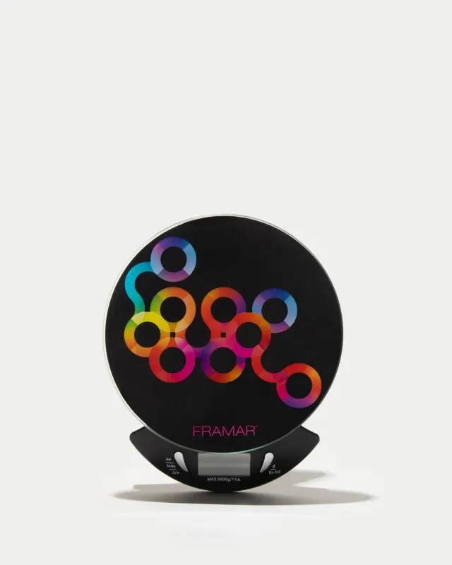 Framar Digital Color Scale Glass Top Black