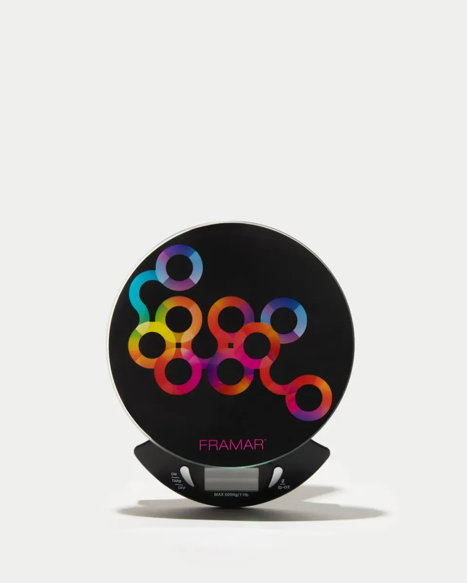 Framar Digital Color Scale Glass Top Black