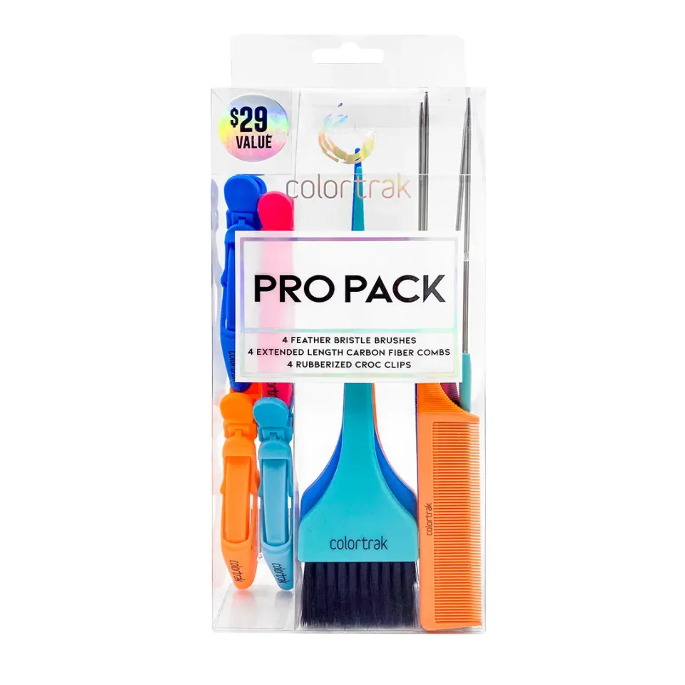 Colortrak Pro Pack Hair Coloring Kit Brushes Combs Clips