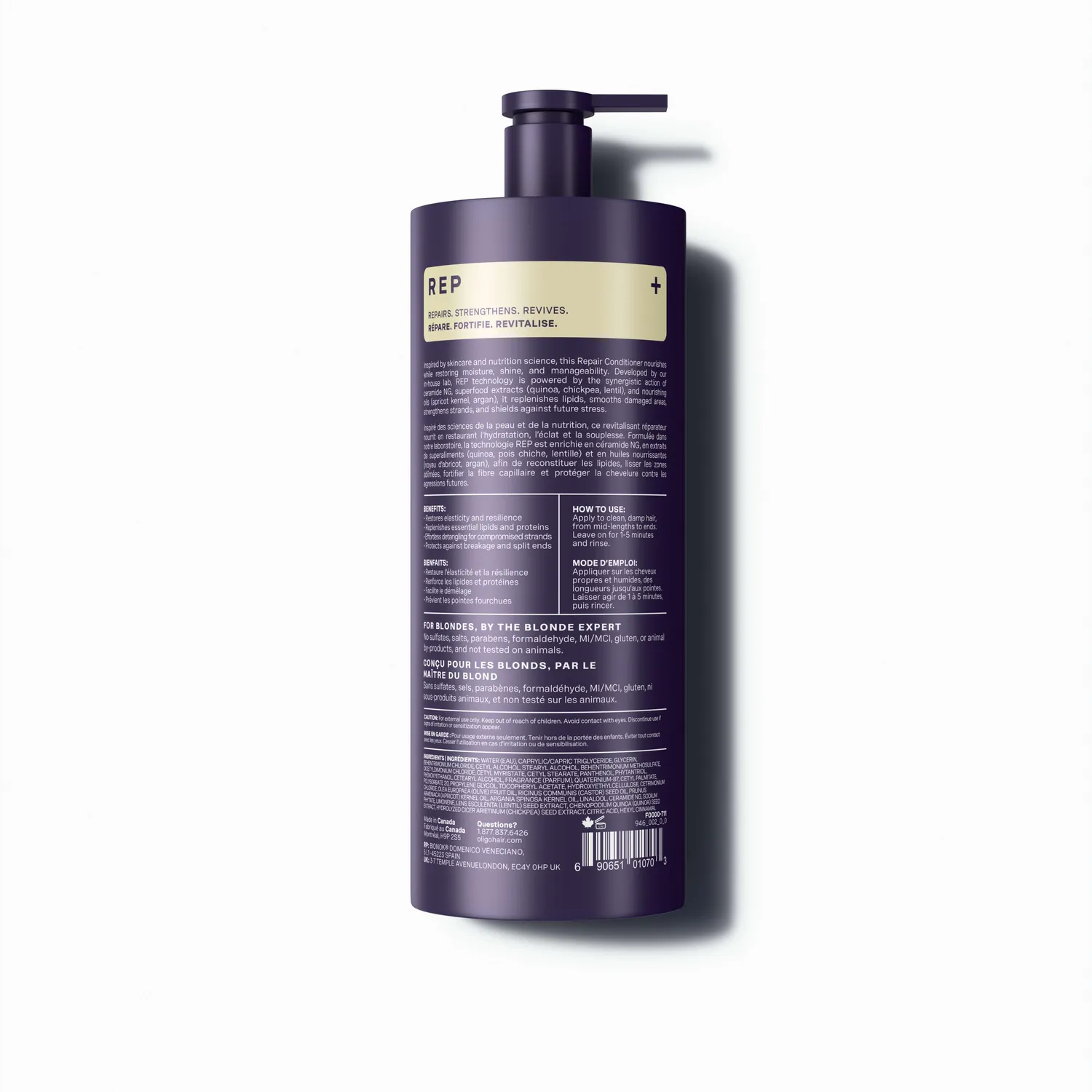 Oligo Professionnel Blacklight [REP] Repair Conditioner Blonde