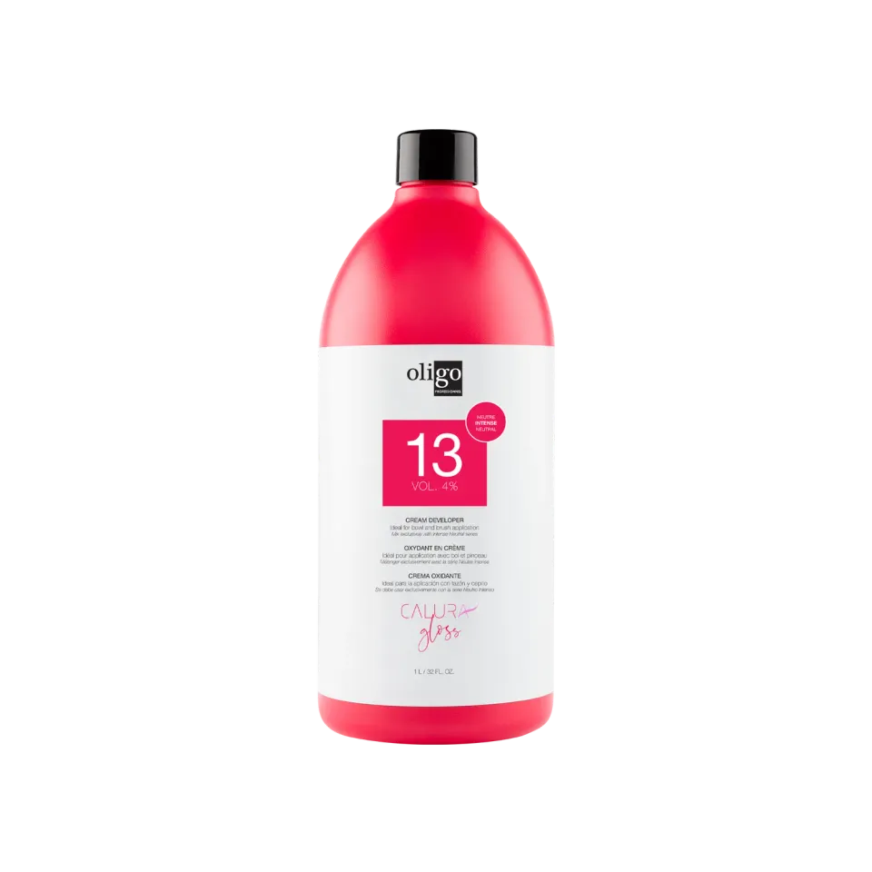 Oligo Calura Gloss 13 Volume Cream Developer 32 oz Gray Blend