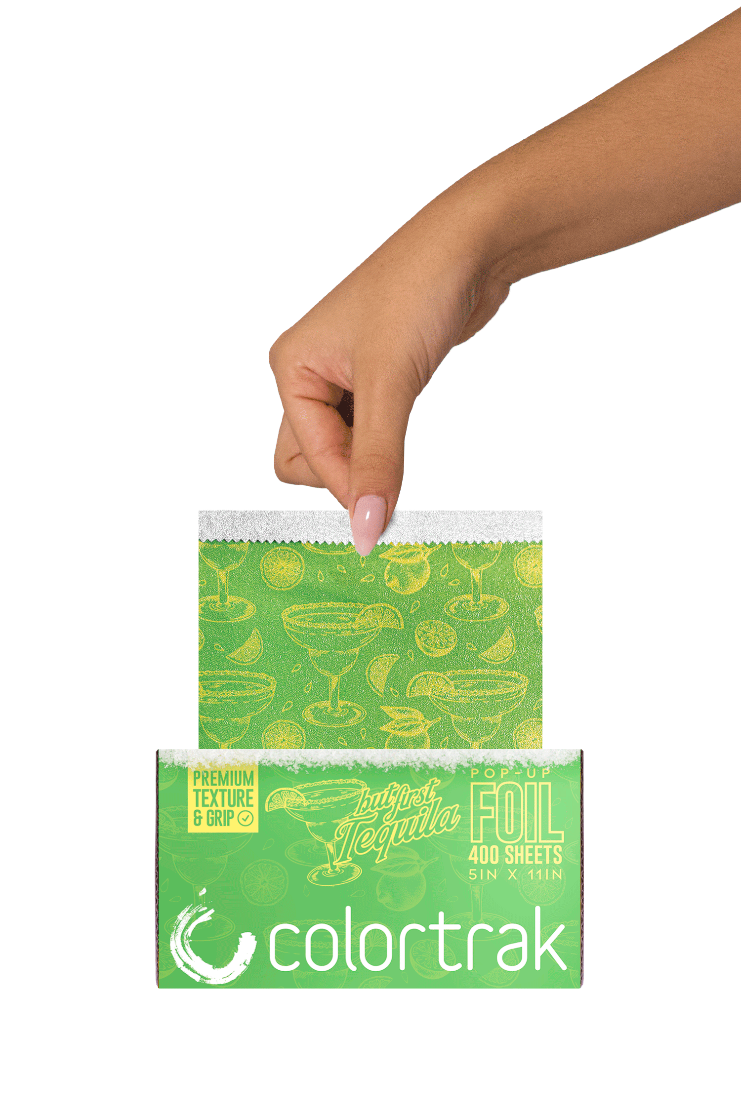 Colortrak But First Tequila Hair Foil Bundle Embossed Grip