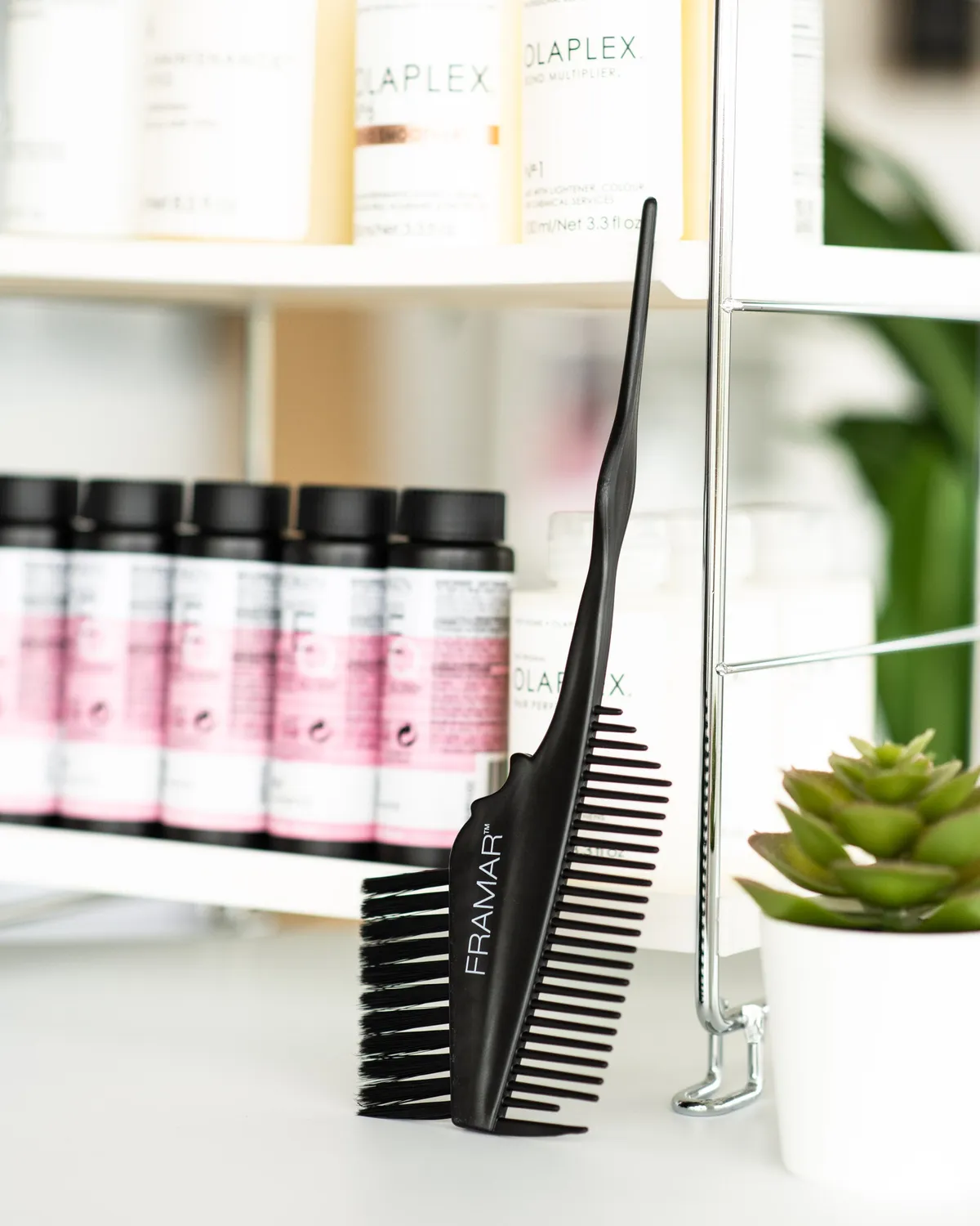 Framar The Emperor Color Brush Black Dual-Sided