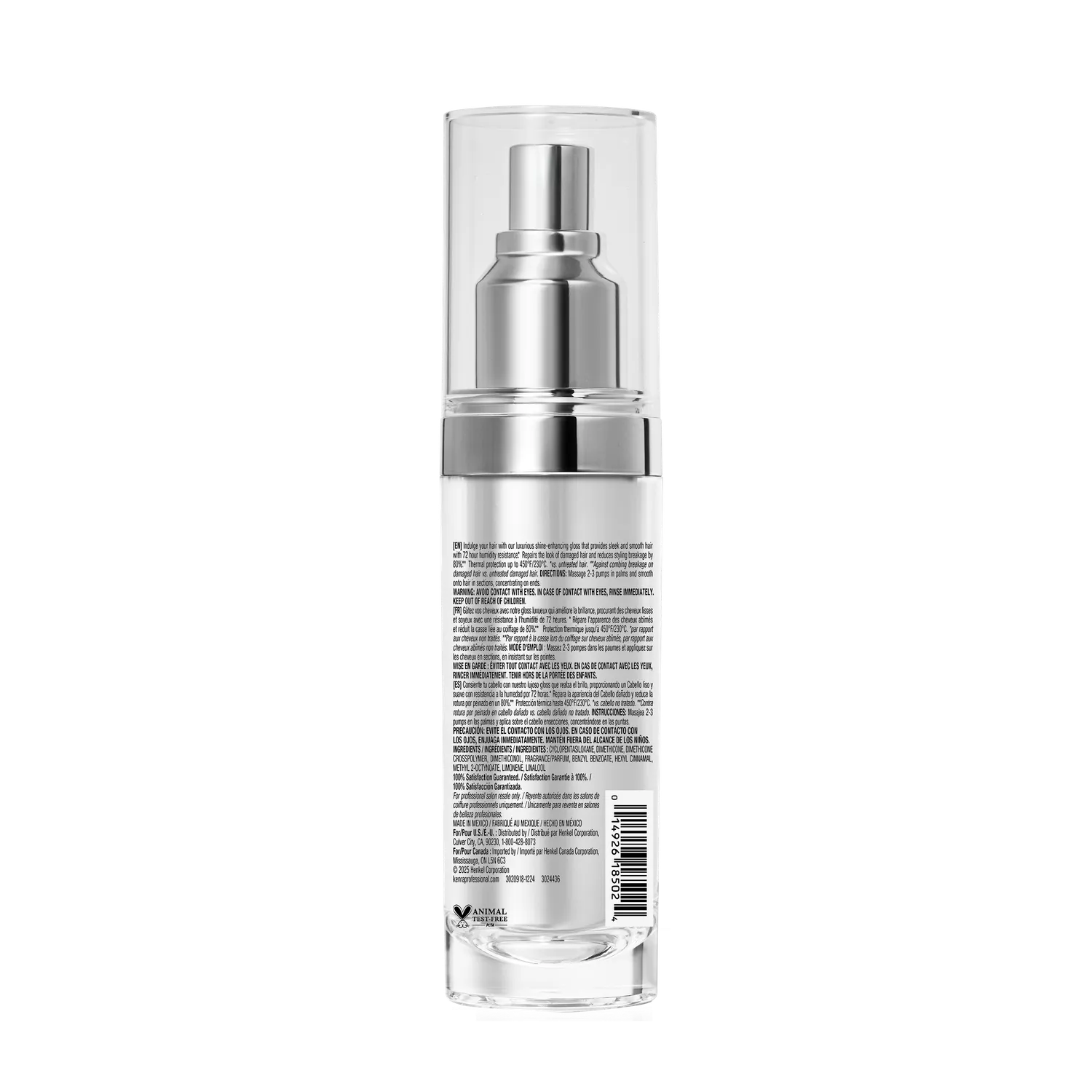 Kenra Professional Platinum Silkening Gloss hair gloss anti-frizz