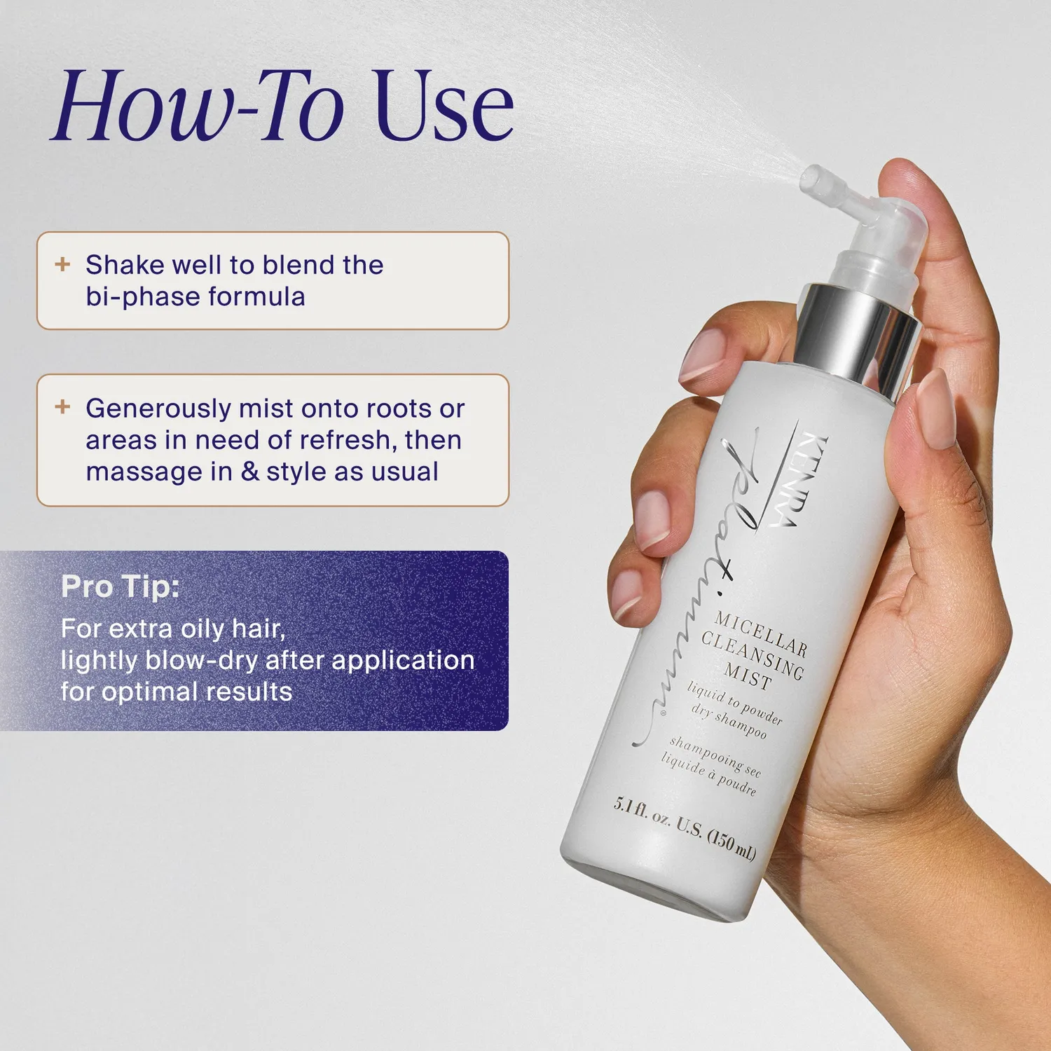Kenra Platinum Micellar Cleansing Mist Dry Shampoo 5.1 oz