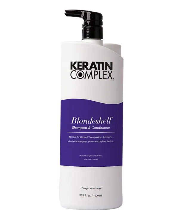 Keratin Complex Blondeshell Liter Duo Shampoo Set 2x33.8oz Debrass