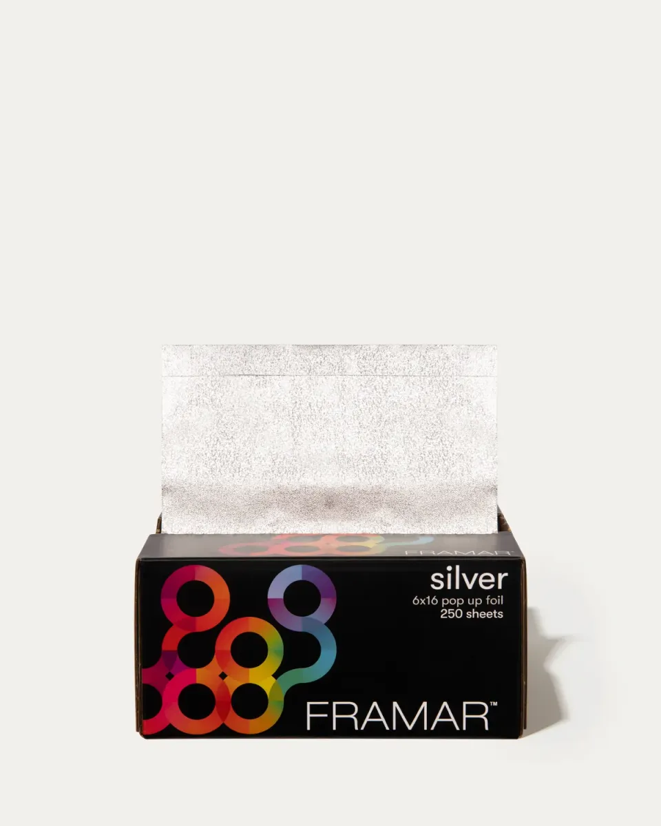 Framar Silver Pop Up Foil 250 Sheets 6x16 Embossed
