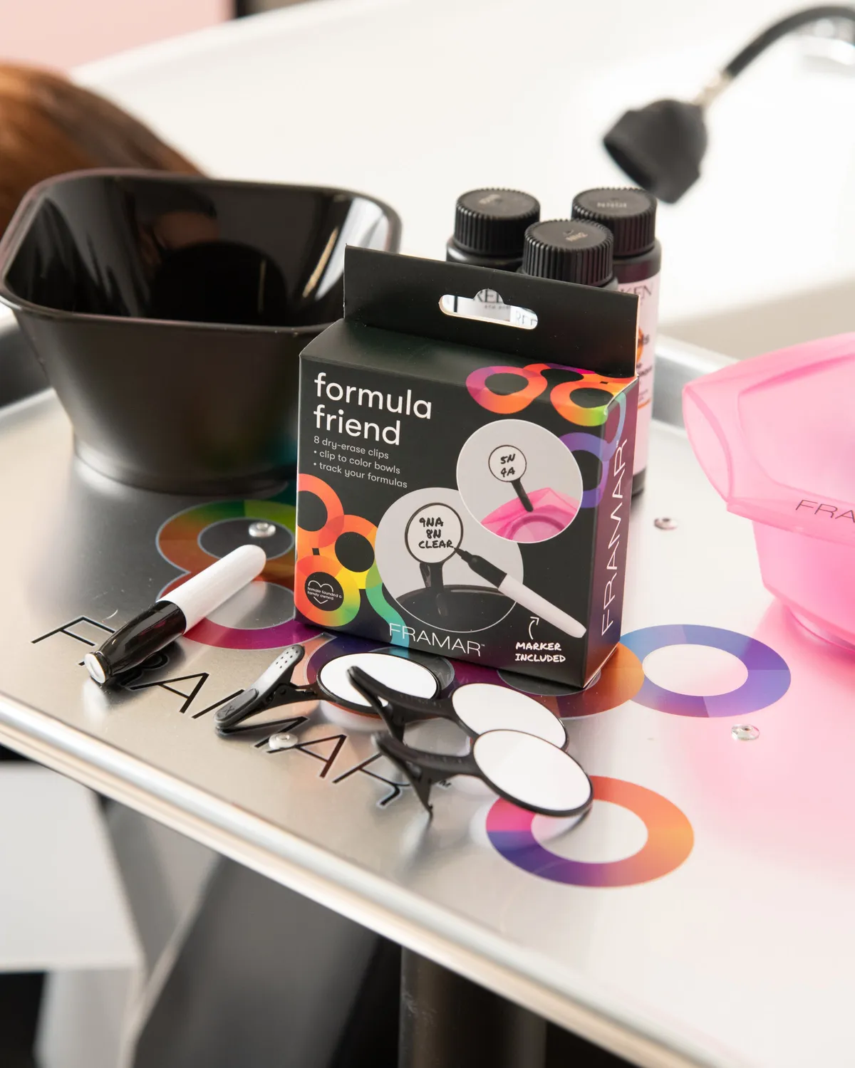 Framar Formula Friend Bowl Clips 8 Pack Dry-Erase