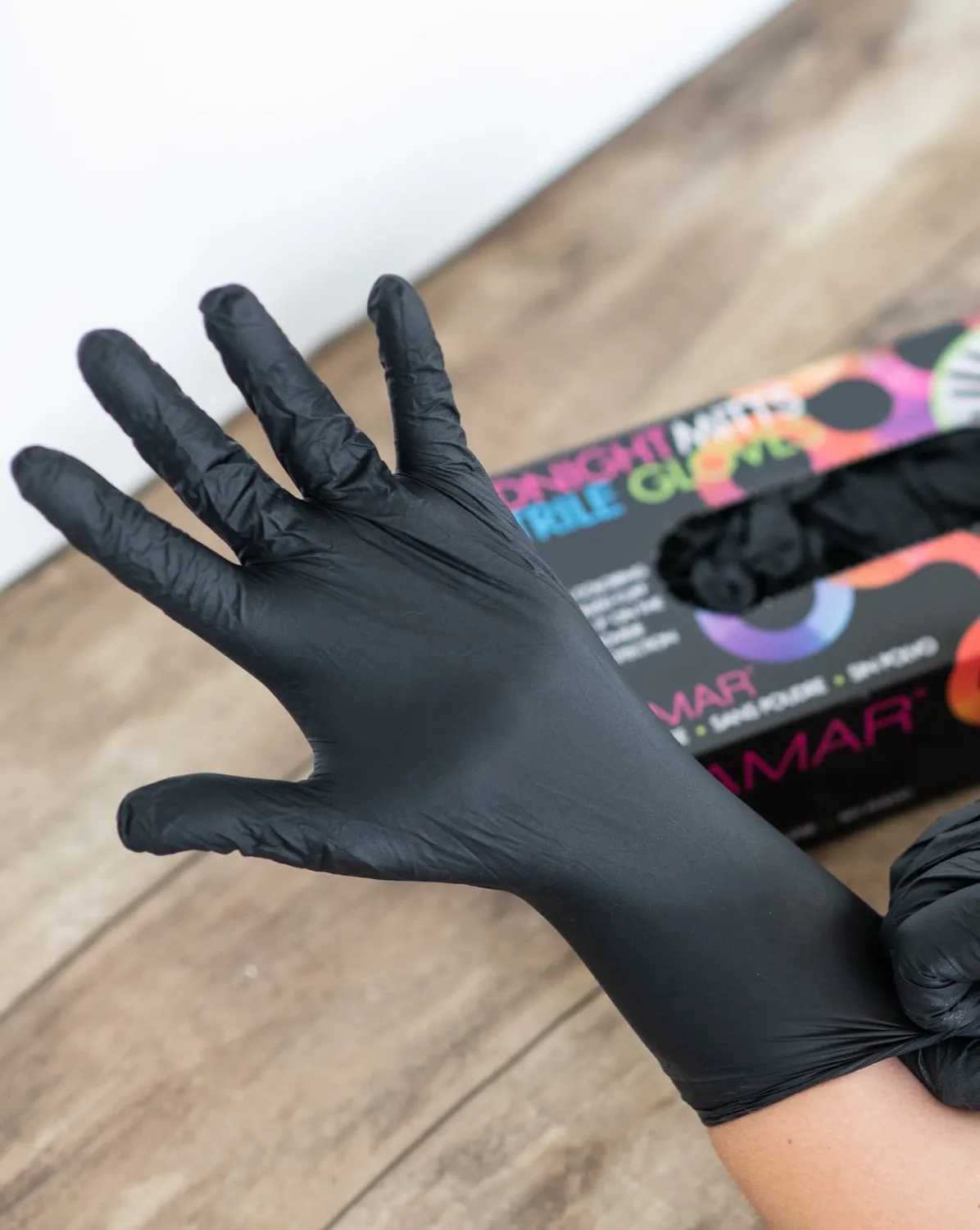 Framar Midnight Mitts Nitrile Gloves 100 Pack Powder-Free