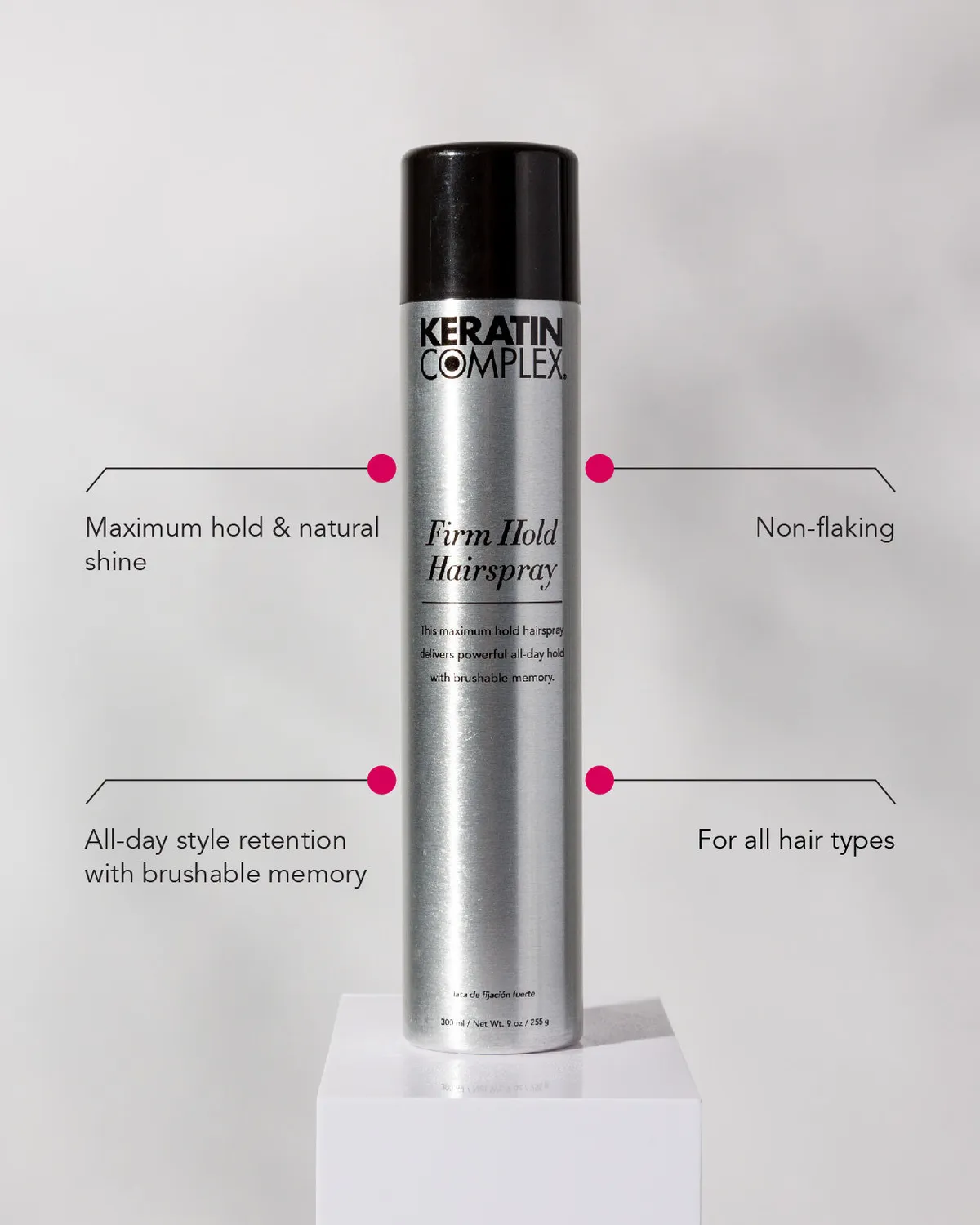 Keratin Complex Firm Hold Hairspray Maximum Hold