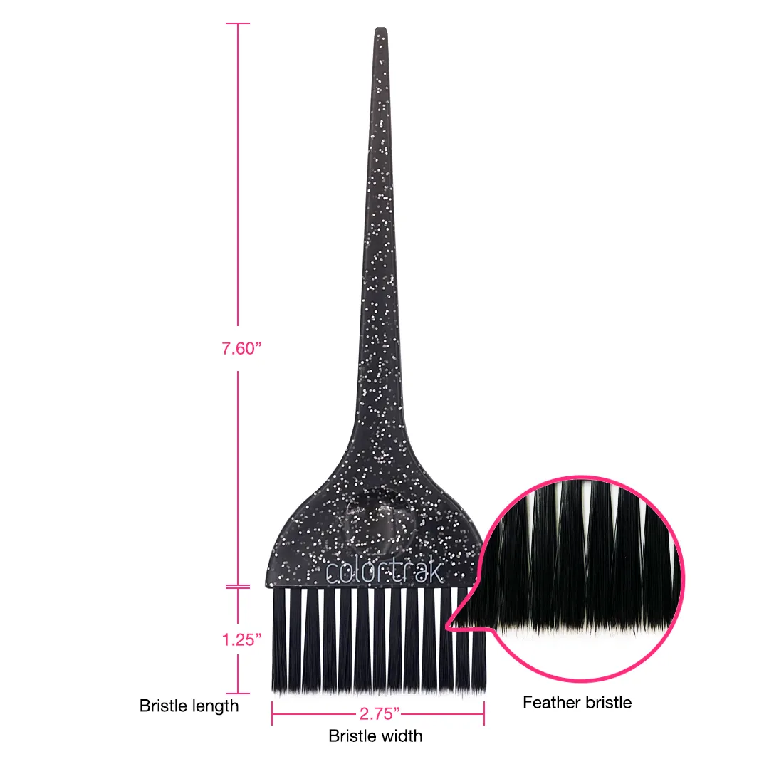 Colortrak Galaxy Glitter Feather Bristle Brushes 2-Pack
