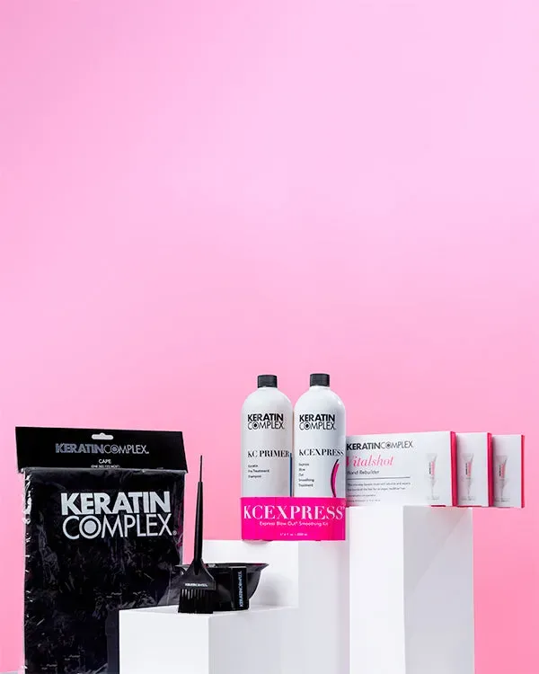 Keratin Complex Blo Bundle KCEXPRESS Vitalshot Kit Frizz-Free