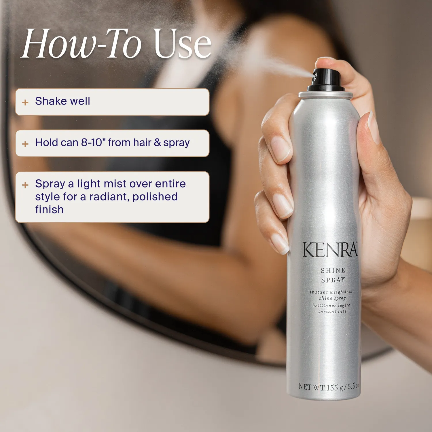Kenra Shine Spray Hair Finishing Spray Anti-Frizz