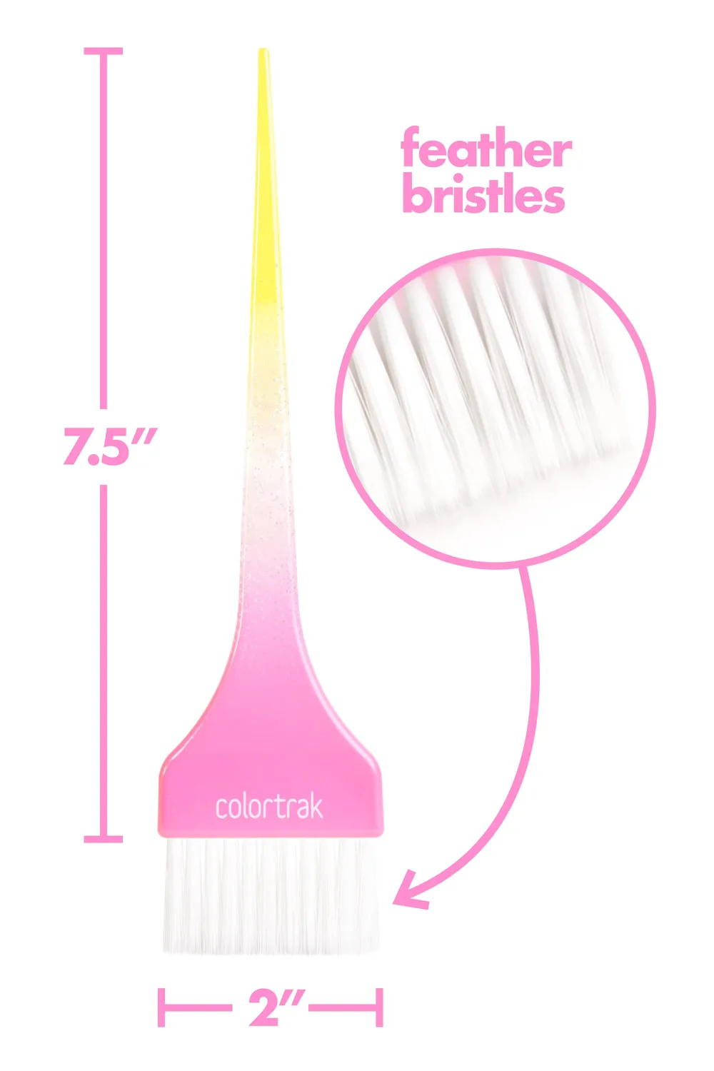 Colortrak Summer of Love Brushes hair color brush glitter
