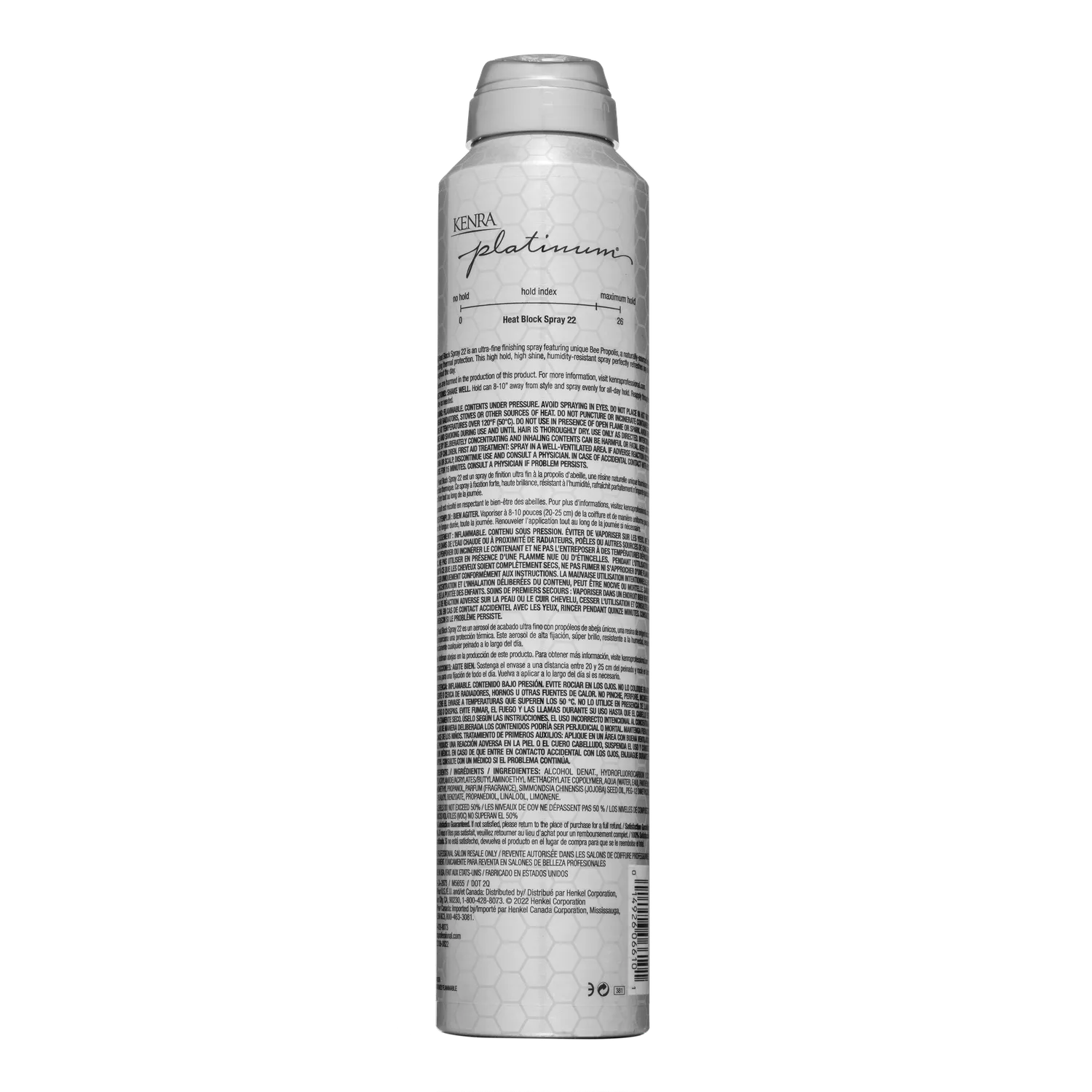 Kenra Platinum Heat Block Spray 22 Hairspray High Hold