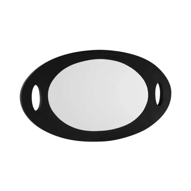 Oligo Foam Mirror Rounded Salon Hand Mirror Unbreakable