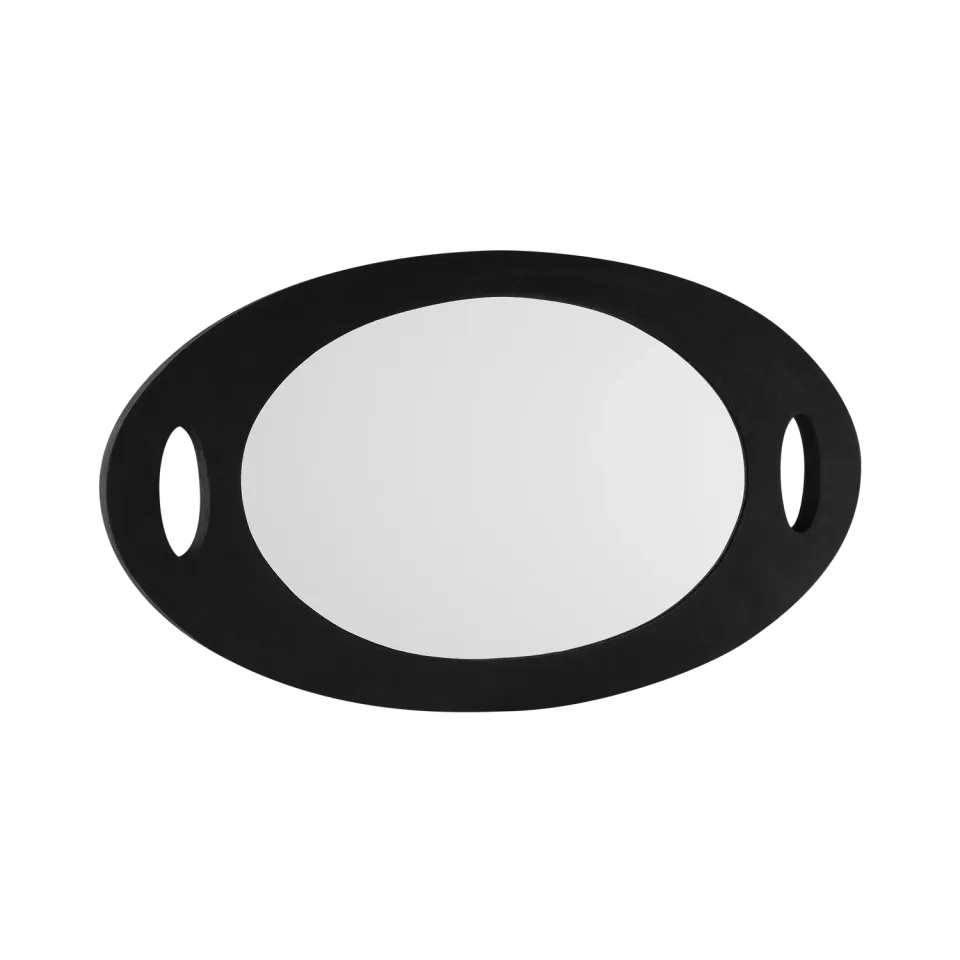 Oligo Foam Mirror Rounded Salon Hand Mirror Unbreakable