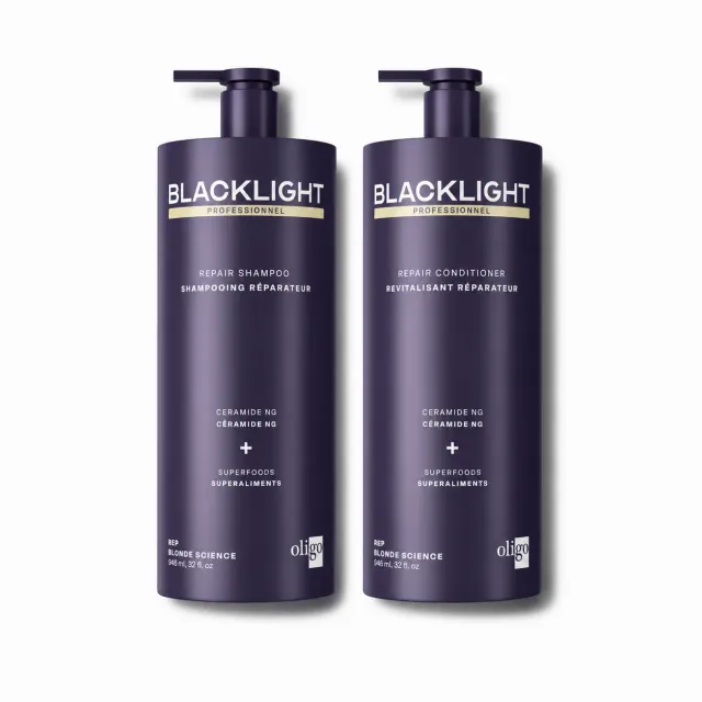 Oligo Blacklight [REP] Repair Duo Shampoo Conditioner Damaged Hair