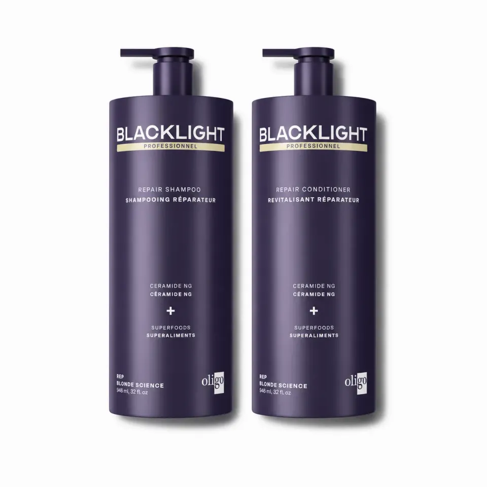 Oligo Blacklight [REP] Repair Duo Shampoo Conditioner Damaged Hair