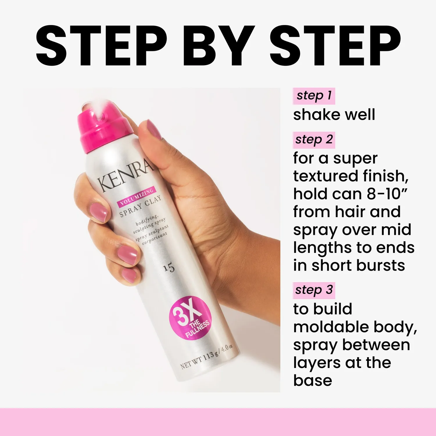Kenra Volumizing Spray Clay 15 Spray 4.0 oz Dry Finish