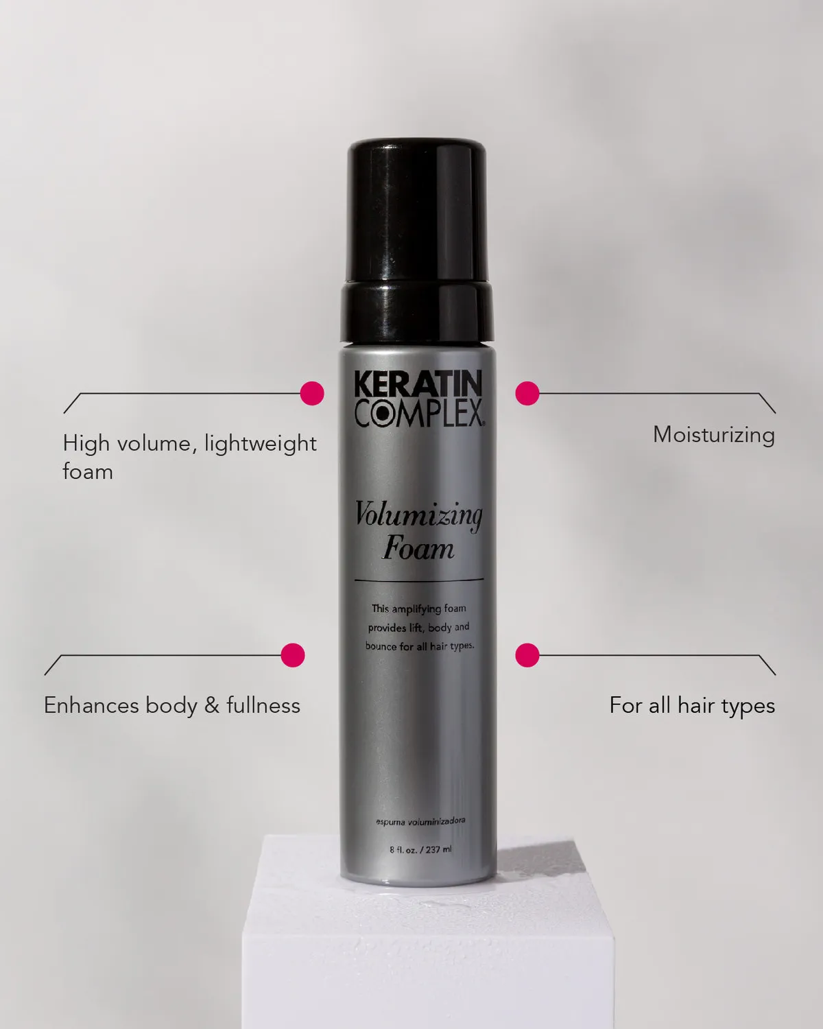Keratin Complex Volumizing Foam for Fine Hair 8 fl. oz