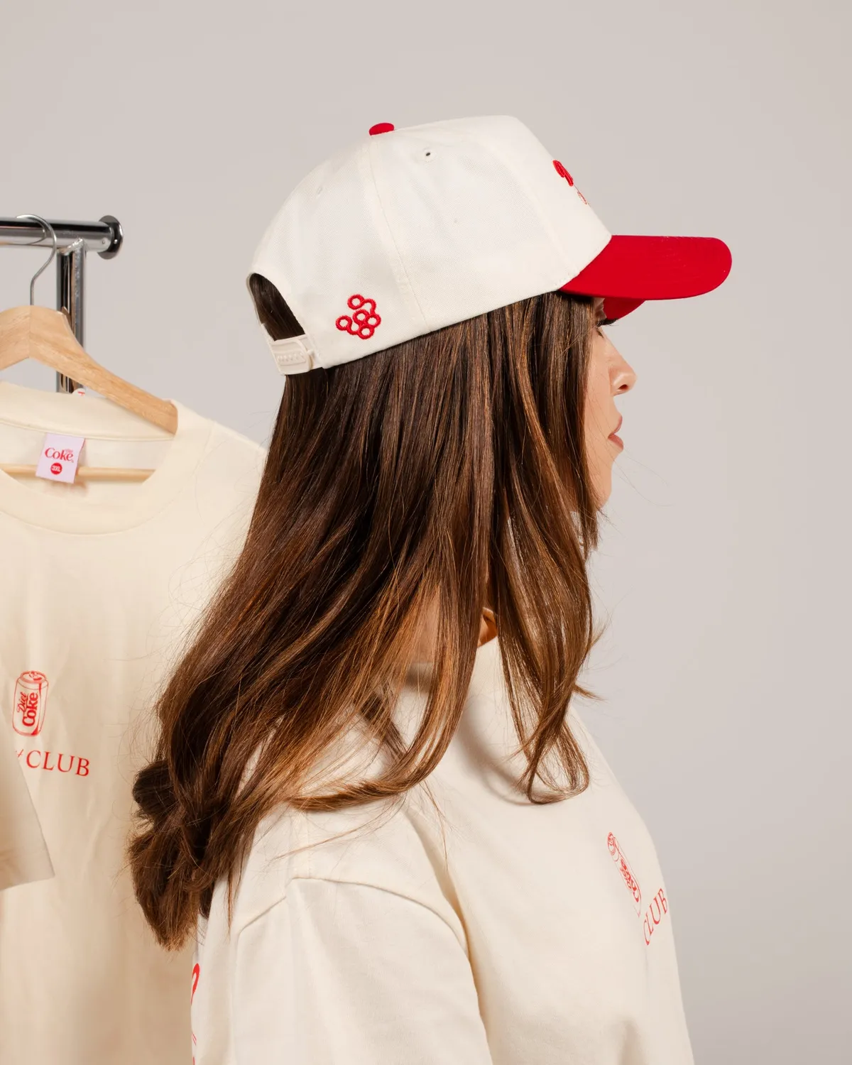 Framar Diet Coke Trucker Hat Red Cream