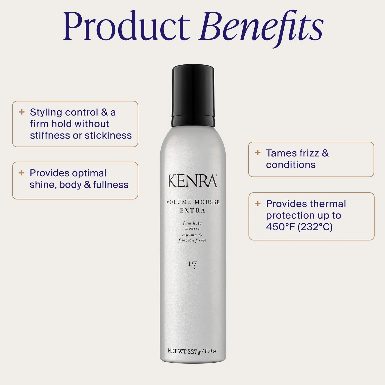 Kenra Volume Mousse Extra 17 volumizing mousse