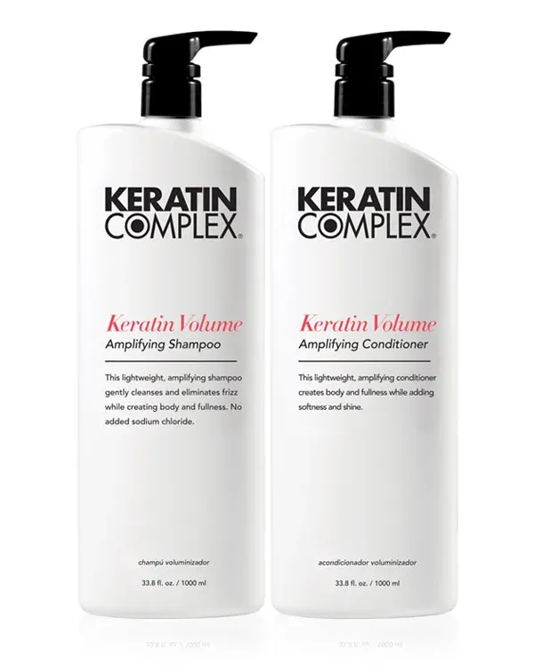 Keratin Complex Volume Liter Duo Shampoo Conditioner 33.8 oz