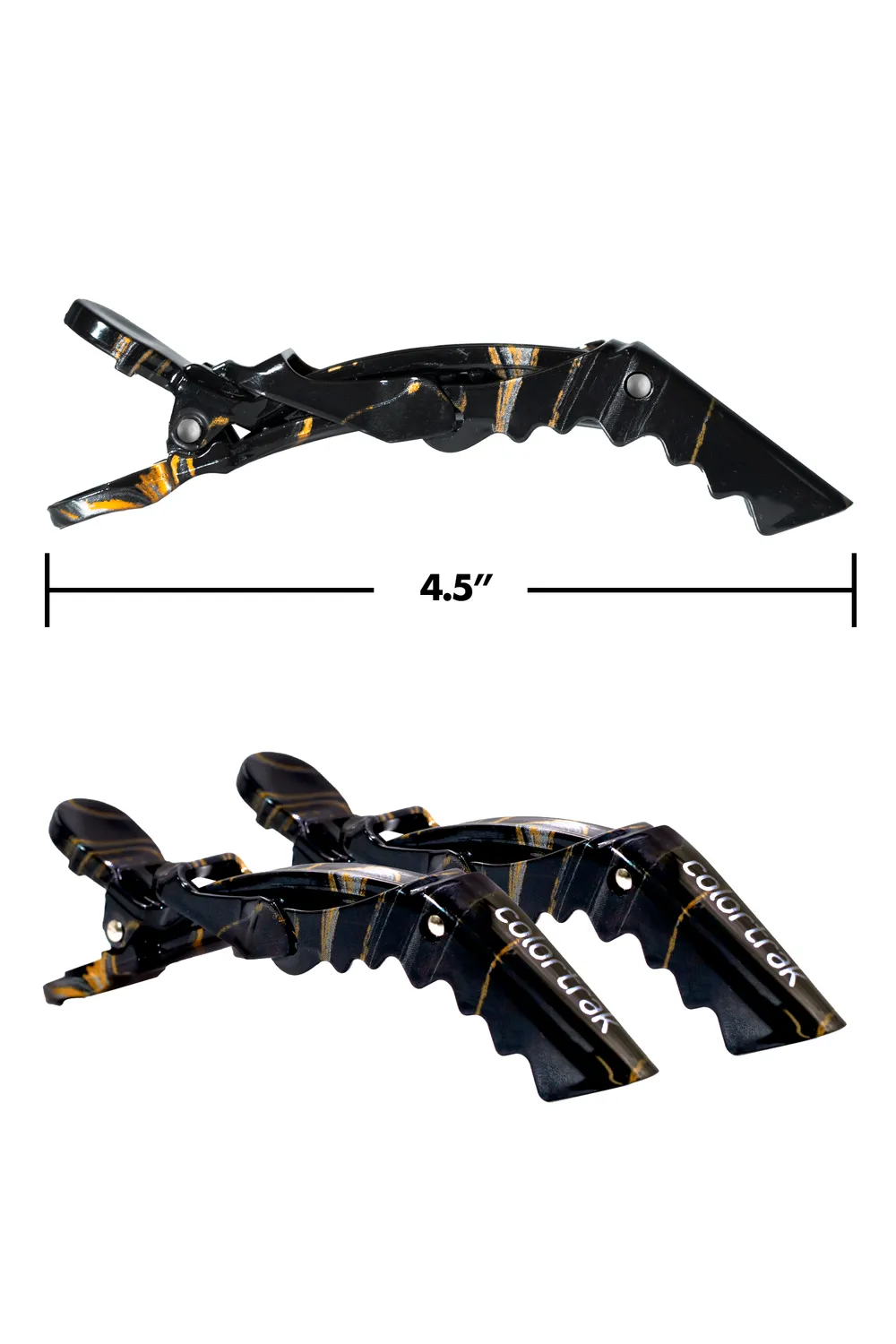 Colortrak Midnight Lux Croc Clips No-Slip Grip