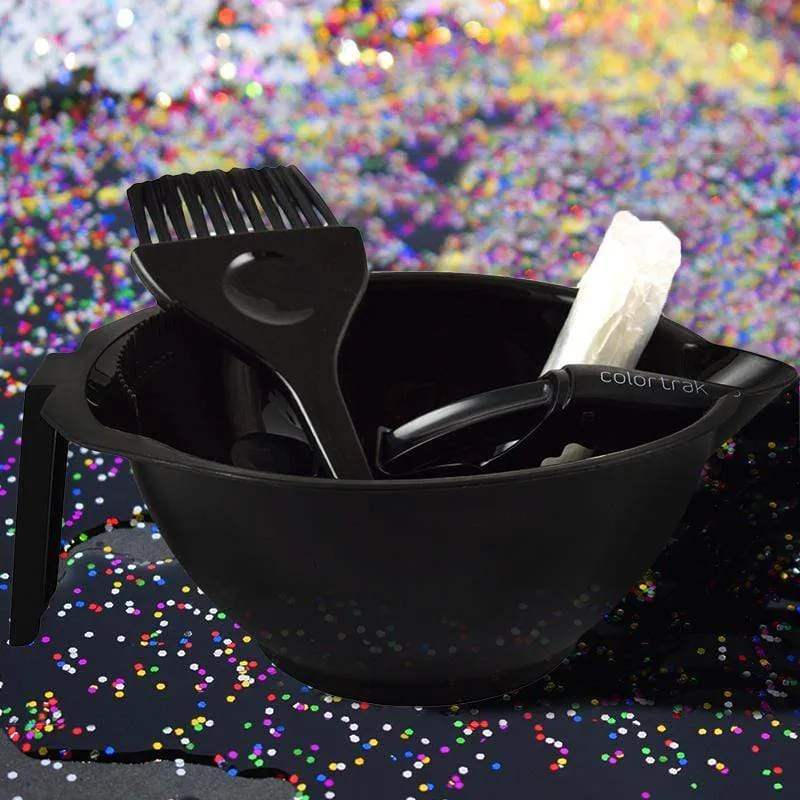 Colortrak Hair Color Bowl Kit with Brush Clips Gloves