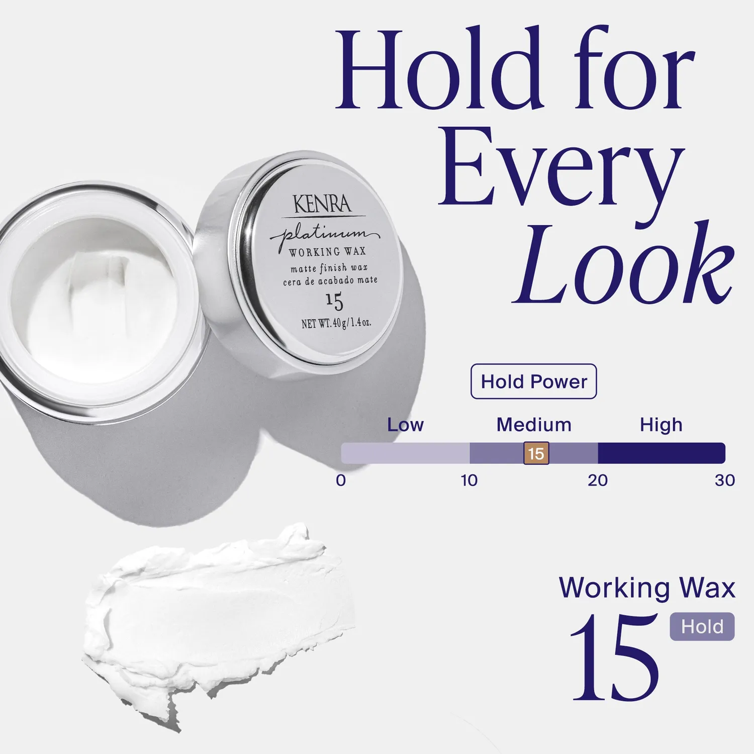 Kenra Platinum Working Wax 15 Styling Wax 1.4 oz Matte