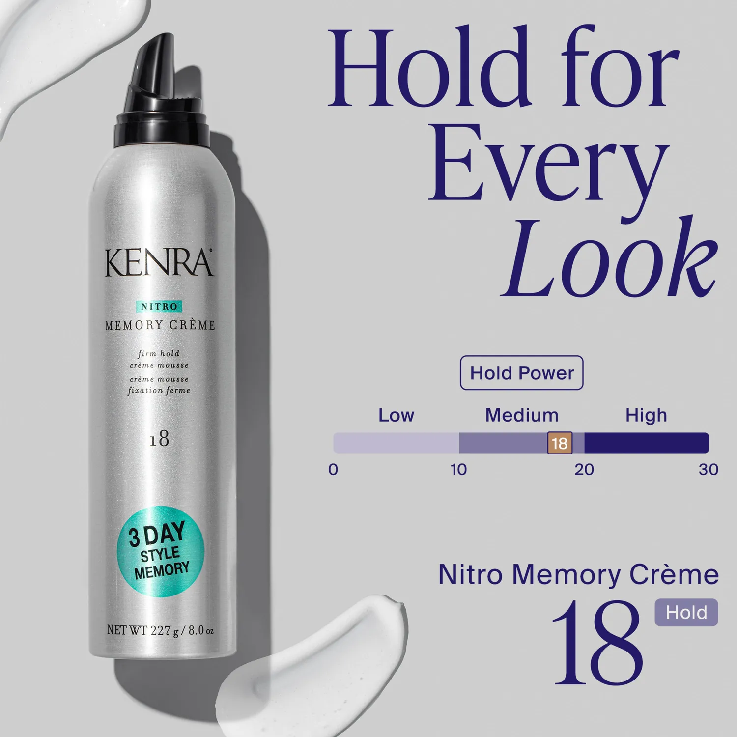 Kenra Professional Nitro Memory Creme 18 8 oz Medium Hold