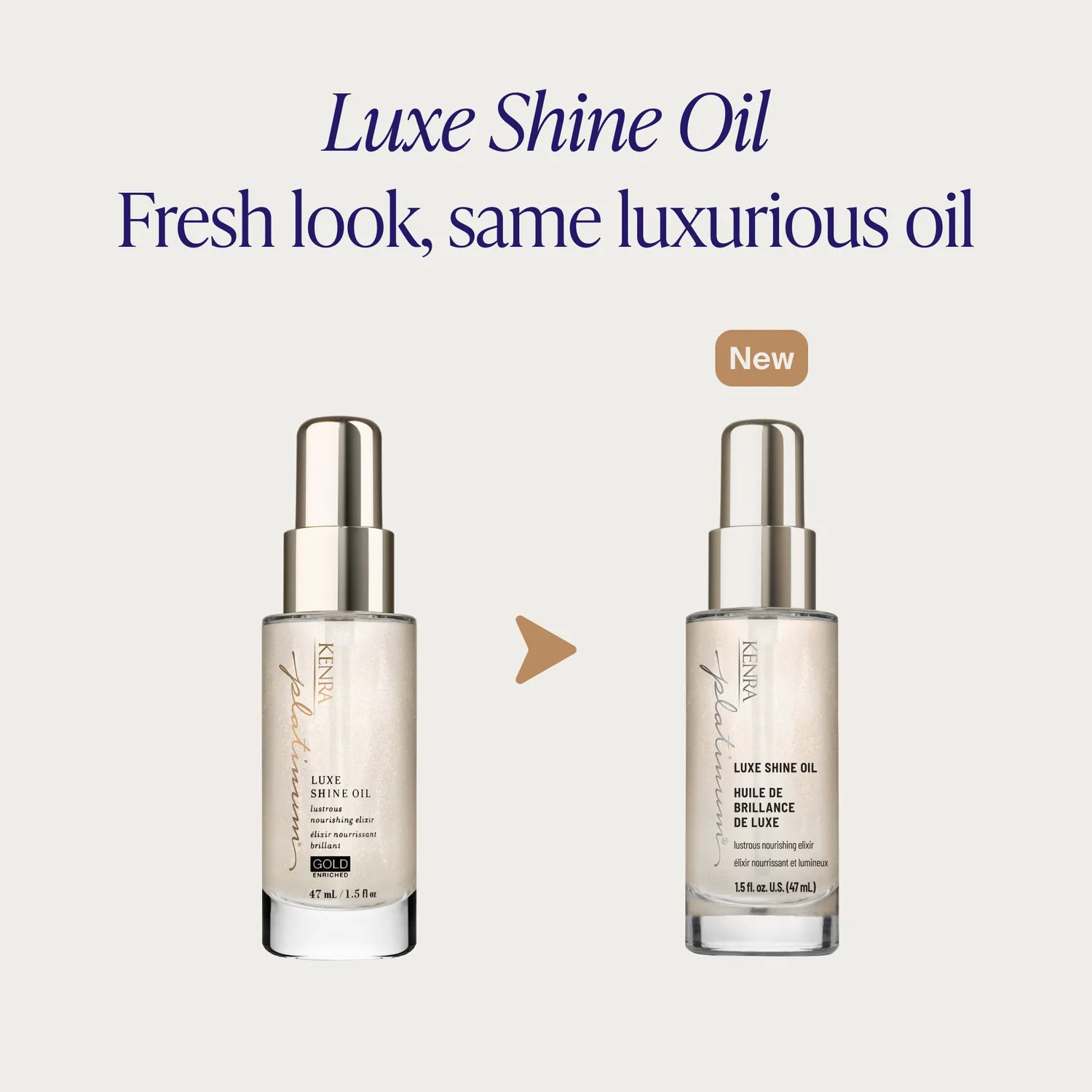 Kenra Platinum Luxe Shine Oil Hair Treatment Frizz Control