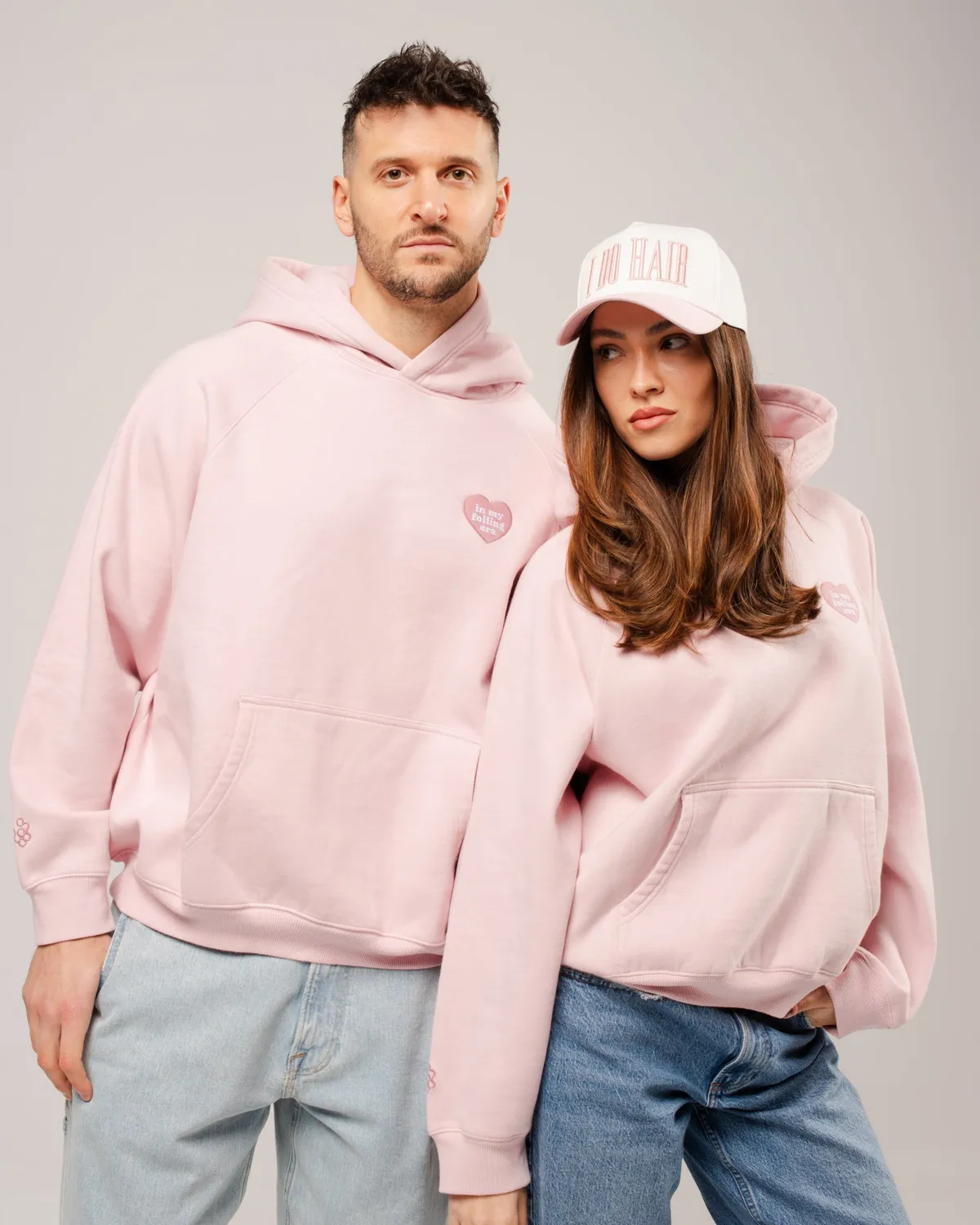 Framar I Do Hair Trucker Hat Pink Cream